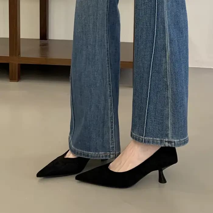 SUOJIALUN 2026 nouvelle marque femmes pompes chaussures mode bout pointu peu profond sans lacet bateau
