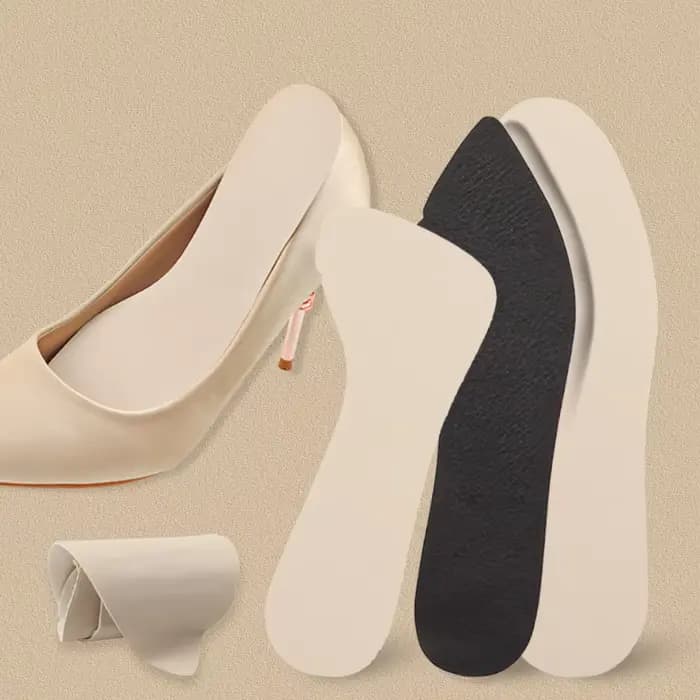 Semelle intérieure en cuir pour chaussures sandales talons hauts demi-coussinets insérer antidérapant femmes Ultra-mince absorbant la sueur respirant peut être collé