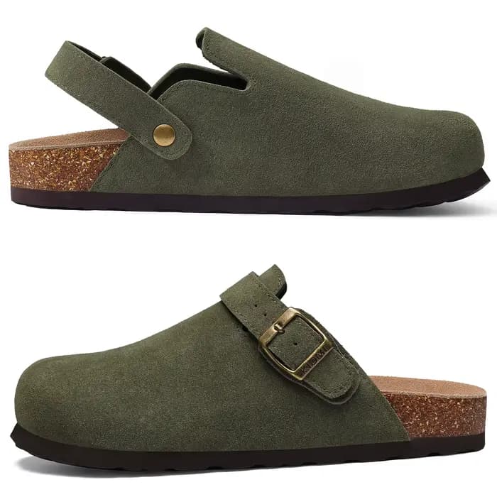 Kidmi – chaussures de pommes de terre en daim de vache pour femmes