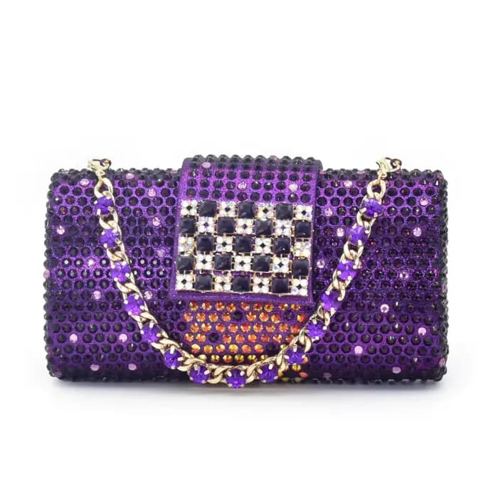 Ensemble de chaussures et sacs violets pour femmes