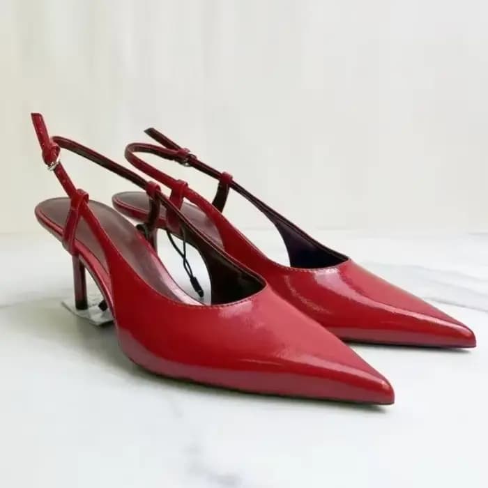 Chaussures de mariage à talons hauts rouges pour femmes