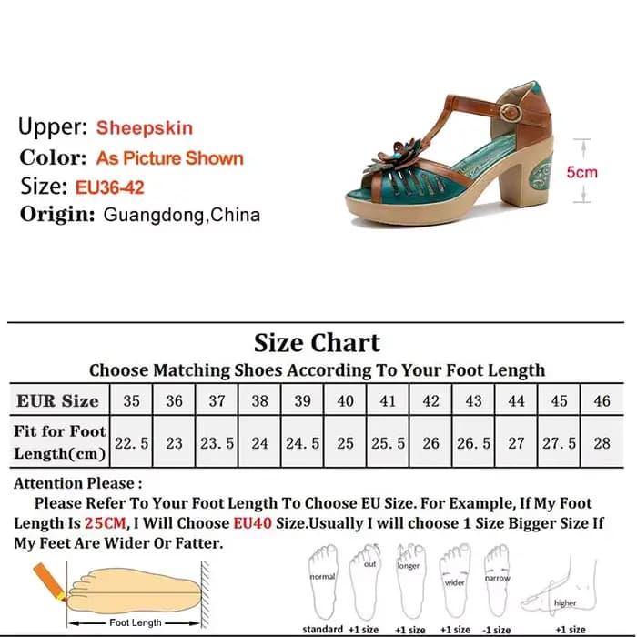 Nouvelles sandales pour femmes à talon épais de 5 cm, style bohème, vintage, décontractées, faites à la main, chaussures de plage tendance pour les vacances, à porter avec une robe