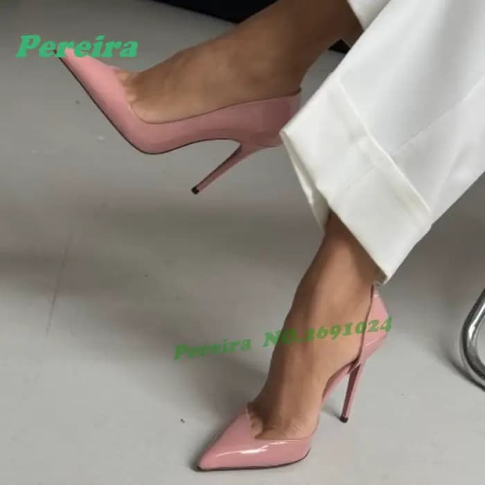 Escarpins noirs vernis à bout pointu pour femme