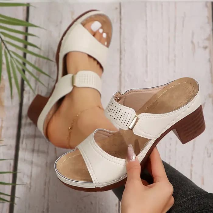 Sandales à talons épais pour femmes