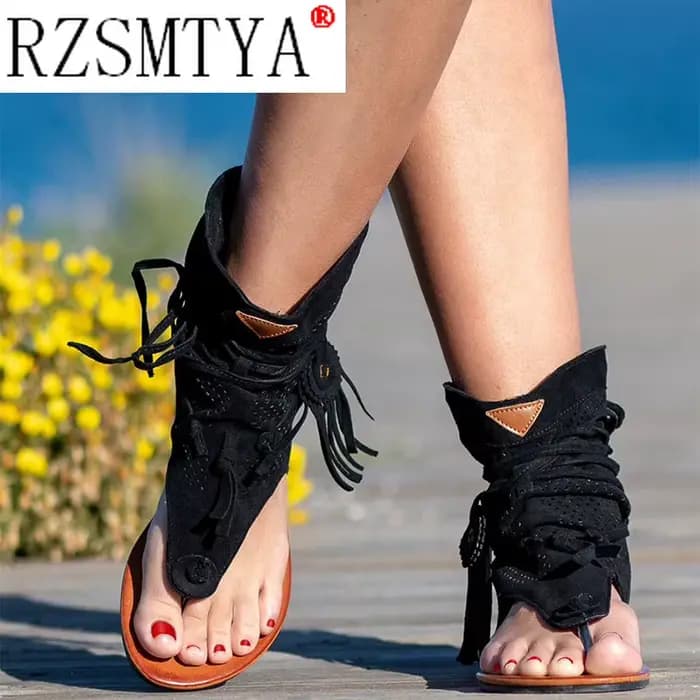 Sandales rétro style gladiateur pour femmes
