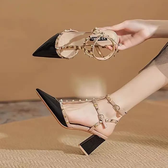 Femmes talons hauts mode confortable boucle sandales