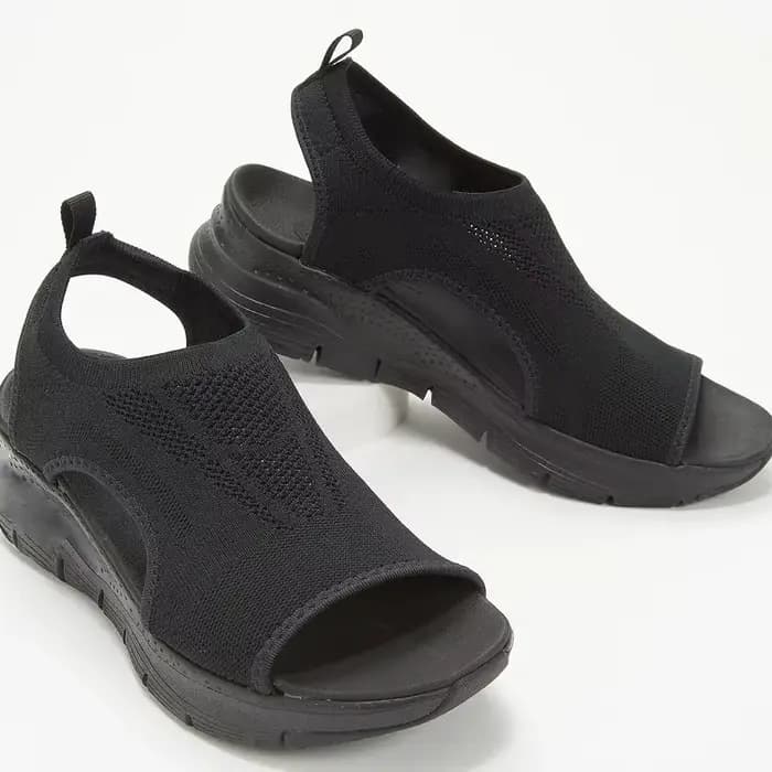 Femmes chaussures d'été 2025 nouvelle maille poisson plate-forme sandales