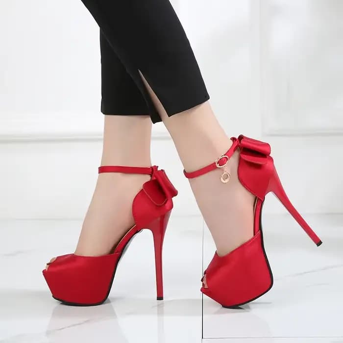 Peep toe plate-forme talons hauts pompes femmes chaussures chaussures de mariage mariée femmes talons aiguilles pompes chaussures femme salto alto feminino 51