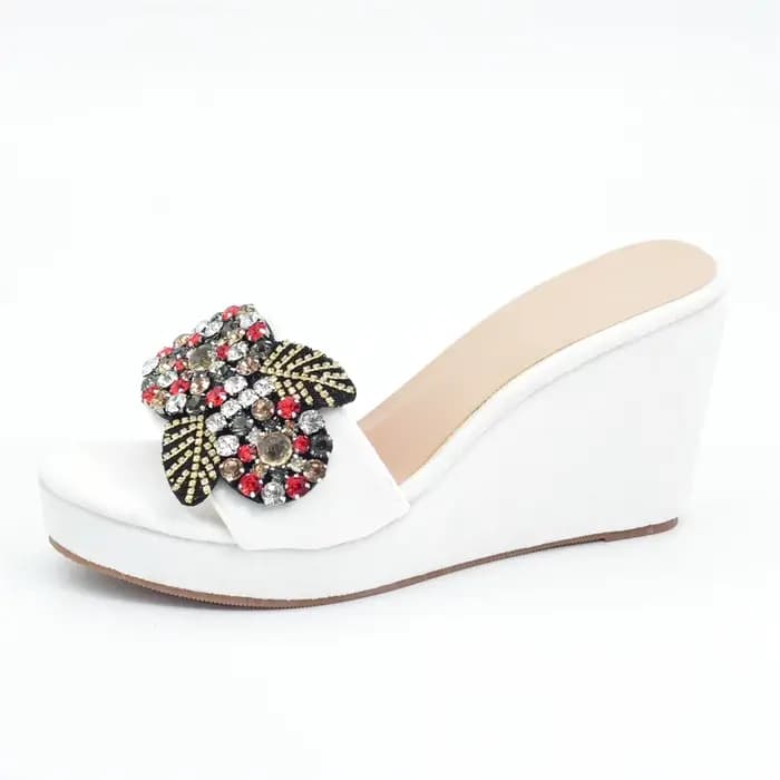 Chaussures italiennes à l'offre elles compensées pour femmes, sandales à talons hauts, design biscuits, optique