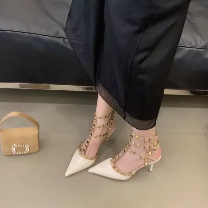 Sandales à talons hauts à bout pointu pour femmes