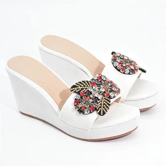 Chaussures italiennes à l'offre elles compensées pour femmes, sandales à talons hauts, design biscuits, optique