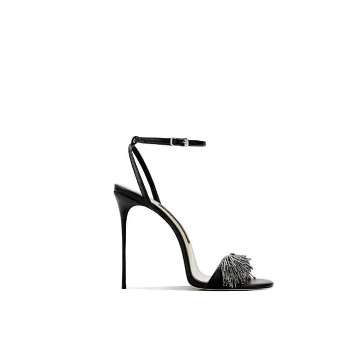 Talons aiguilles argentés femmes sandales d'été élégant Style fée mode