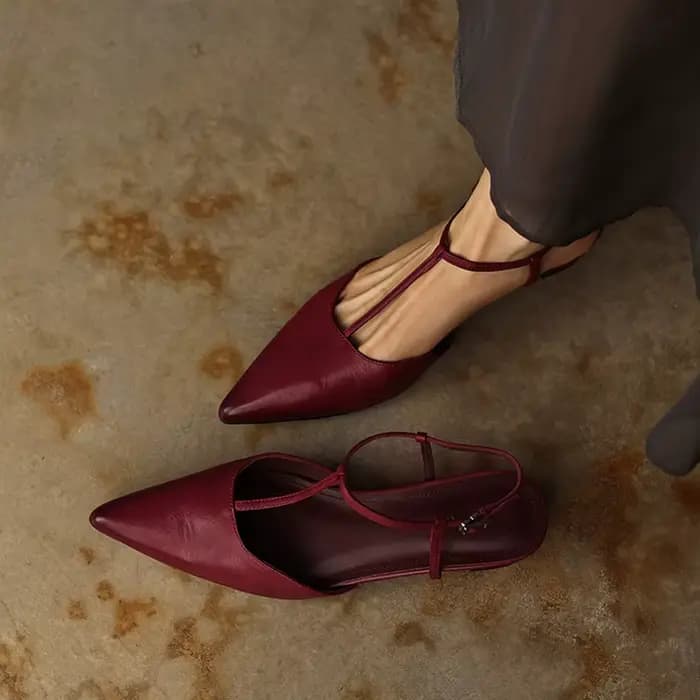 Nouvelles sandales d'été pour femmes en cuir véritable
