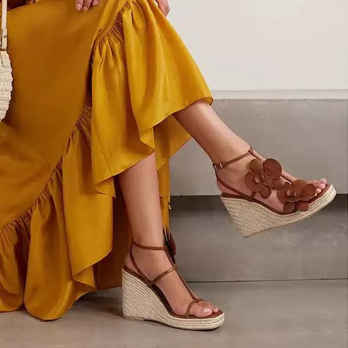 Sandales compensées espadrilles pour femme