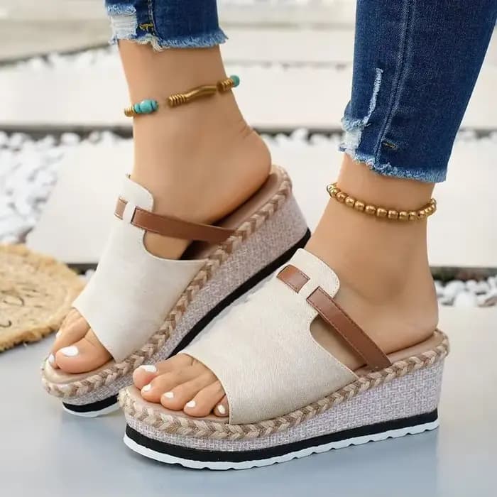 Sandales compensées espadrilles pour femmes