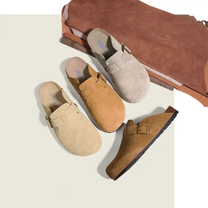 Chaussures en cuir véritable pour femmes