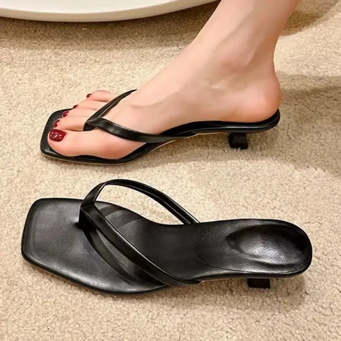 Femmes pantoufles talons hauts sandales Sexy bout ouvert fête De mariage nouvelles chaussures d'été mode plage femme diapositives souples Zapatos De Mujer
