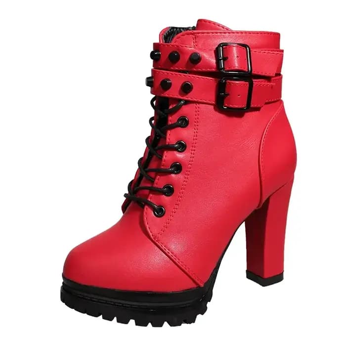 Bottes de rinçage en cuir pour femmes, talons hauts de bureau sexy, bottes à plateforme, chaussons ronds Parker, escarpins noirs pour dames, chaussures de fête, automne, nouveau, 2024