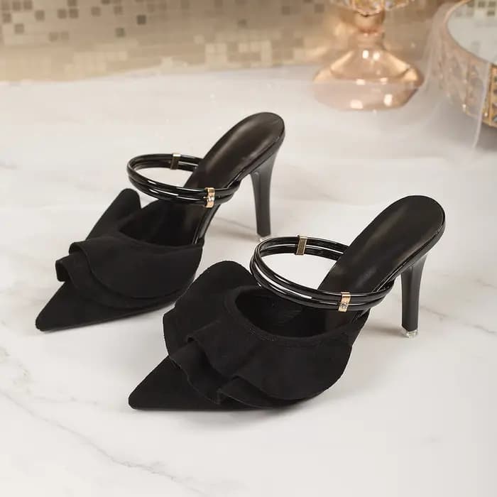 Sandales polyvalentes Baotou 2026 : Nouveaux talons hauts sexy à bout pointu et strass