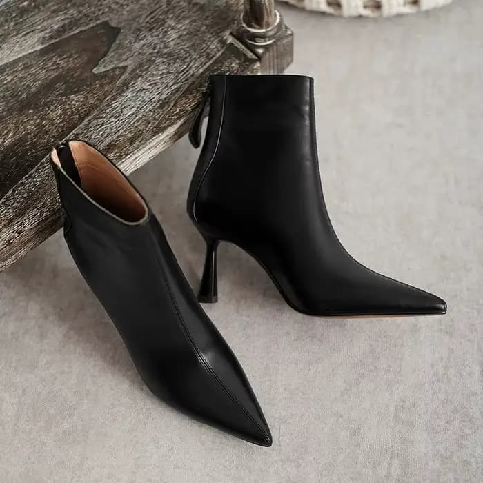 Krazing Pot grande taille 42 cuir de vache bout pointu talons hauts Design Chic concis hiver printem