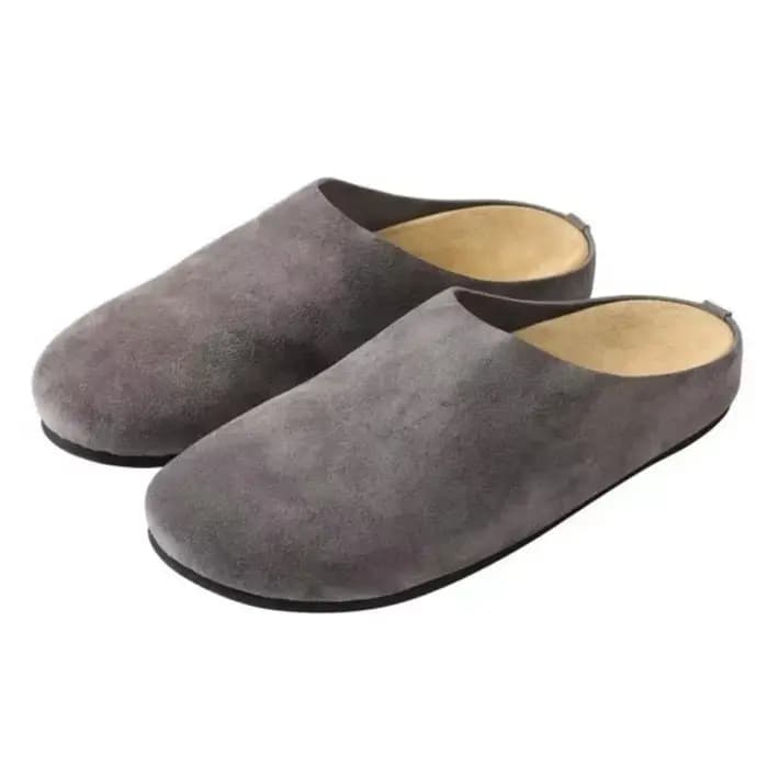 Evshine Sabots en daim de vache pour femmes avec soutien de la voûte plantaire Mules de lit en liège confortables Chaussures de pomme de terre à la mode pour hommes Sabots en liège véritable Pantoufle