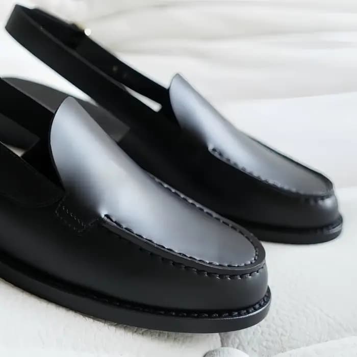 Chaussures à boucle pour dames, bout rond, talons mi-épais, lignes de couture, sandales avec sangle