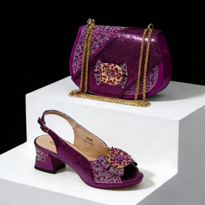 Ensemble talons hauts et sac à main Nigeria Design