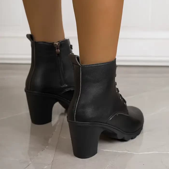 Bottines Chelsea à talons hauts et fermeture éclair latérale pour femme
