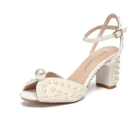Sandales à clous de perles pour femmes