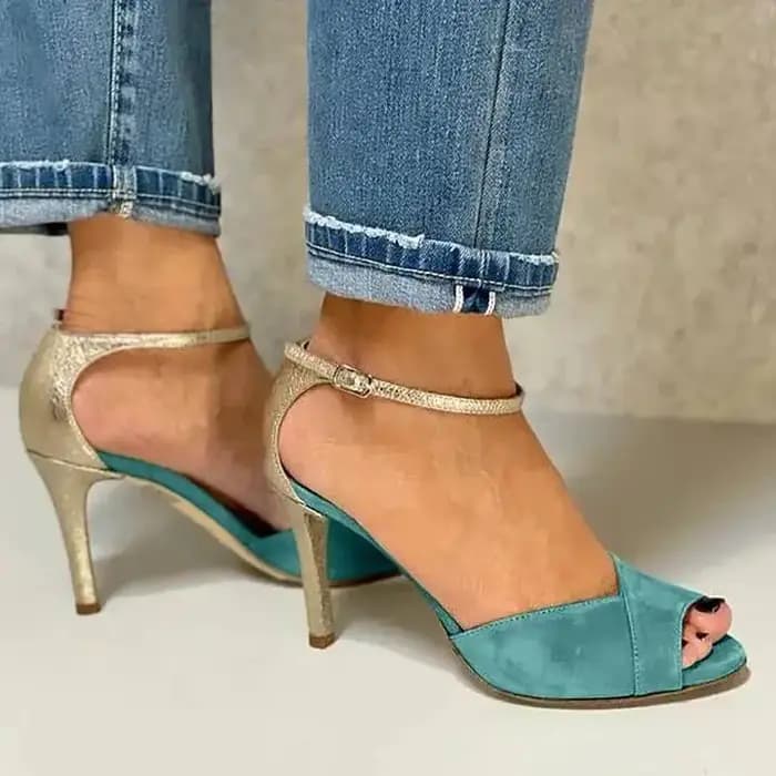 Chaussures à talons aiguilles pour femmes, sandales sexy à bout ouvert