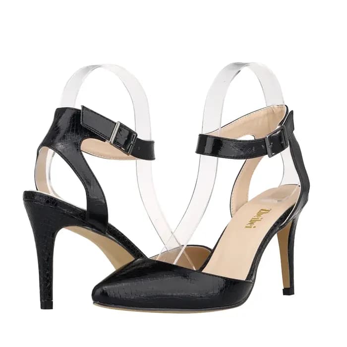 Femmes Sansals talons aiguilles Crocodile Sexy pompes décontracté en cuir PU mode bout ouvert