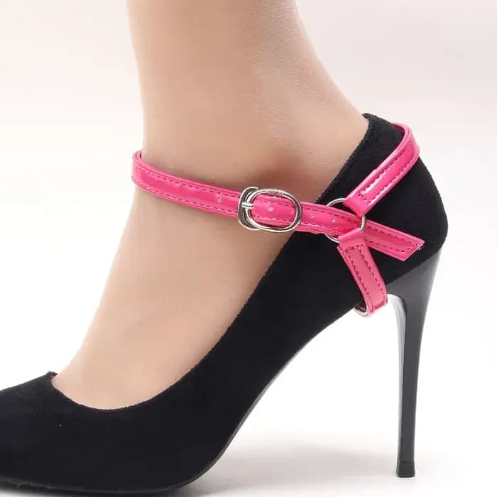 Boucle transparente Anti-perte lacet talon fin sangle fixe