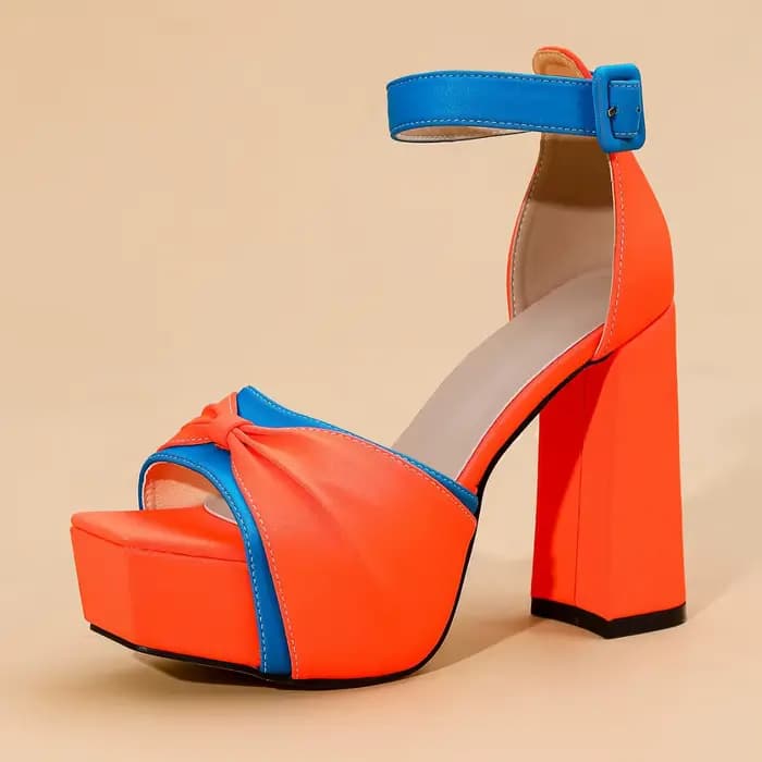 Sandales pour femmes 2026 Nouvelle collection été Tendance Polyvalentes Talon épais Confortables Imp