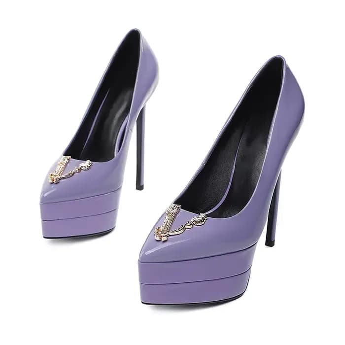 2023 15cm talon aiguille pointu laque cuir mode talons hauts sexy fête de mariage marque de luxe talons hauts chaussures pour femmes