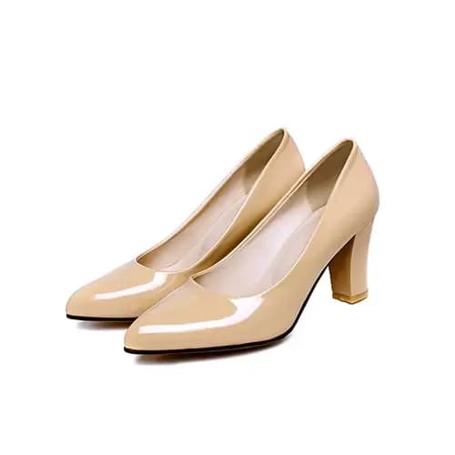 Escarpins classiques à talons hauts pour femmes, chaussures élégantes à la mode, talons bloc rouge c
