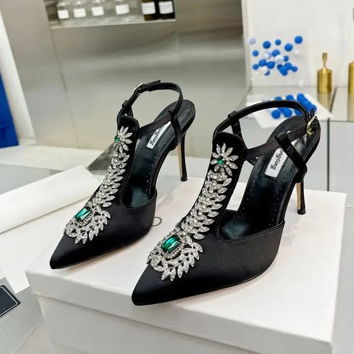 2025 luxe femmes talons hauts strass pointu mariage