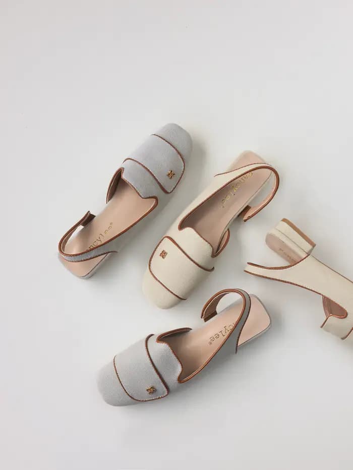 Mules élégantes à bride arrière pour femme, escarpins minimalistes à bout carré et talon bas, chaussures de travail mates à enfiler style français, plates décontractées pour le bureau et les trajets q