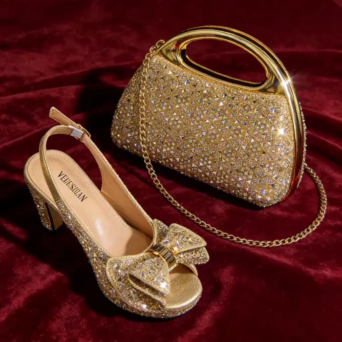 Élégantes sandales italiennes à talons hauts et bout ouvert pour femmes, ornées de strass fuchsia, e