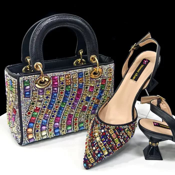 2025 brillant mode italienne bout pointu femmes talon