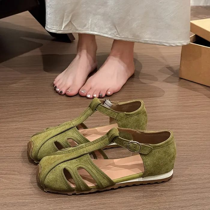 Sandales romaines rétro à bout ouvert pour femmes