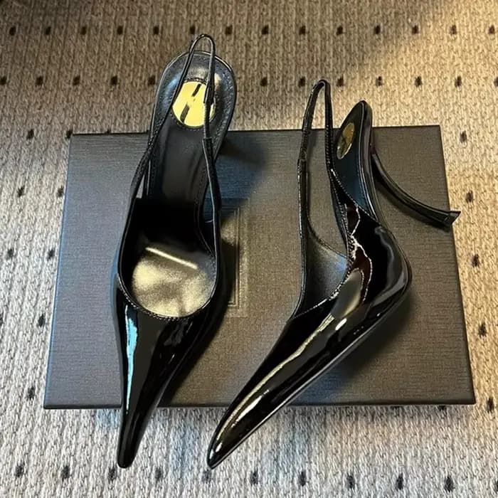 Sandales d'été à talons aiguilles et bout pointu pour femme