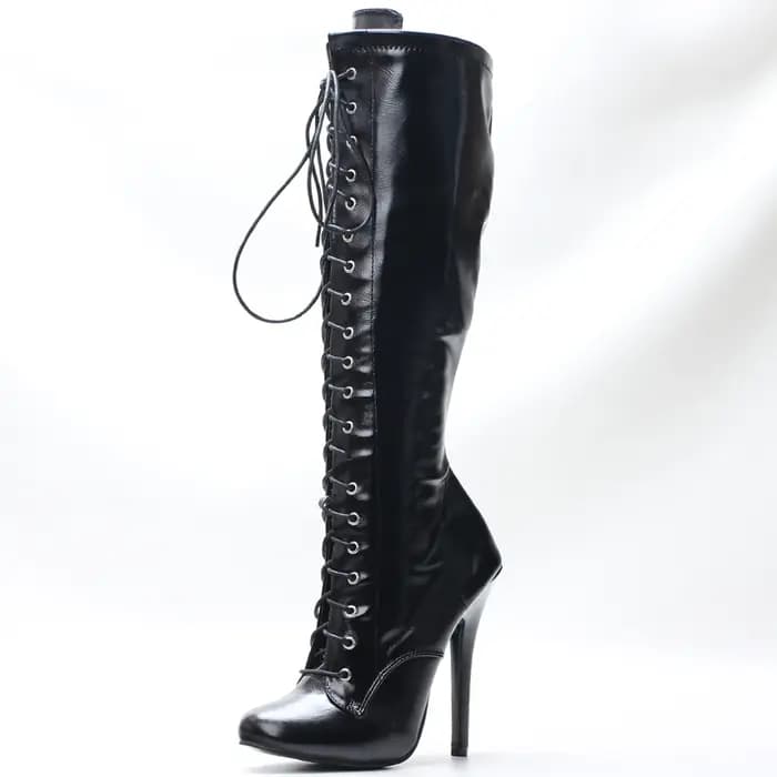 Bottes vintage à talons aiguilles de 5 pouces