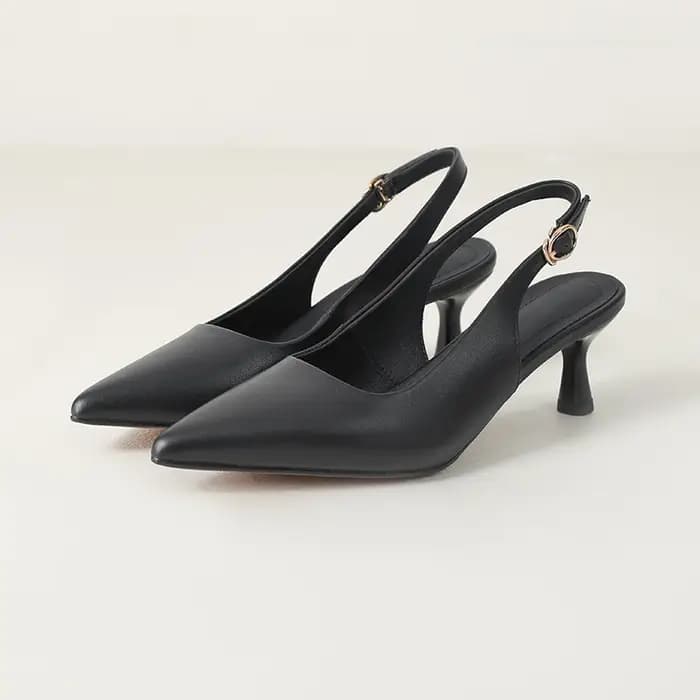 Nouveau 2025 femmes tendance été Slingbacks talons hauts Sexy dame motif serpent noir bout pointu t-strap talon mince