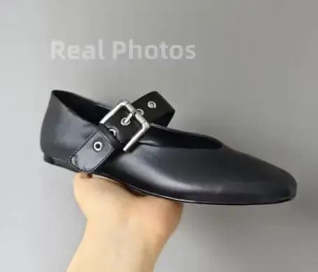 2025 nouvelle tendance femmes ballerines printemps été crin chaussures élégantes dames boucle vache imprimé léopard noir