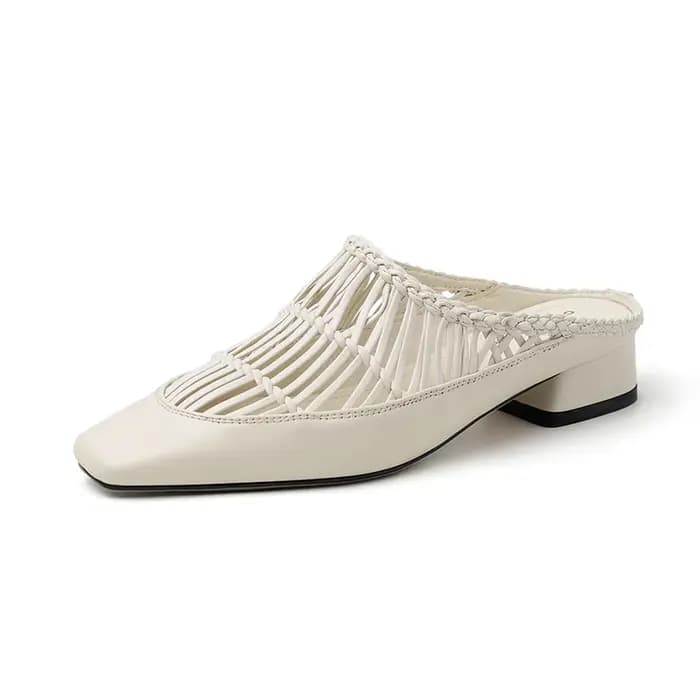 Ods bout carré sandales à talons aiguilles pour femmes été brillant couleur unie