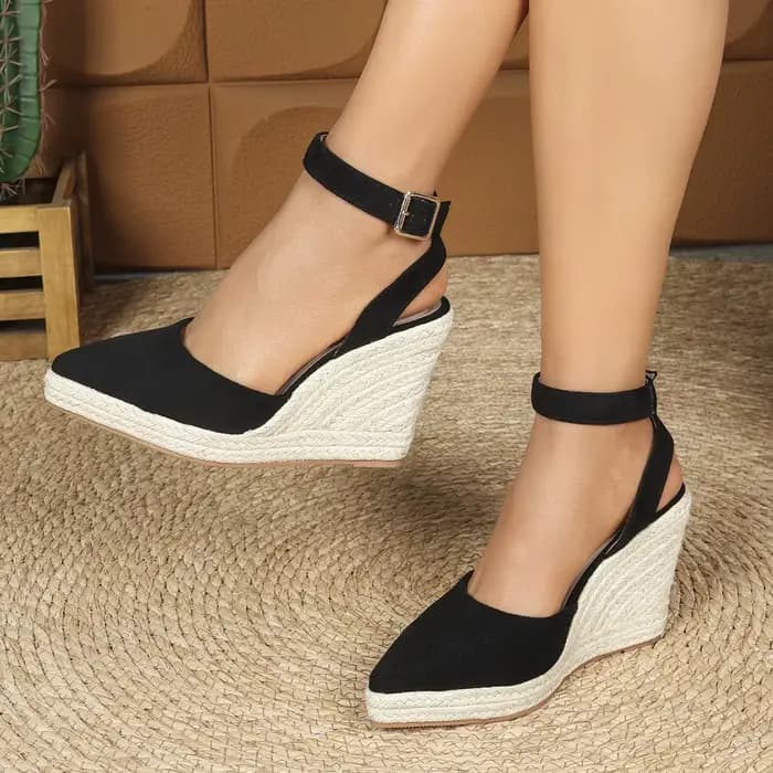 LIHUAMAO – sandales à talons compensés, espadrilles, chaussures à plateforme pour femmes, escarpins