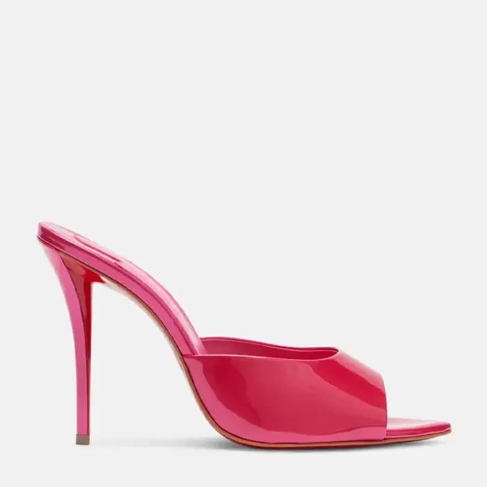 Nouvelles sandales romaines à bout ouvert et pointu pour femmes, chaussures sexy en métal, pantoufles d'extérieur, talon de 10,5 cm, Sandalias Romanas Mujer