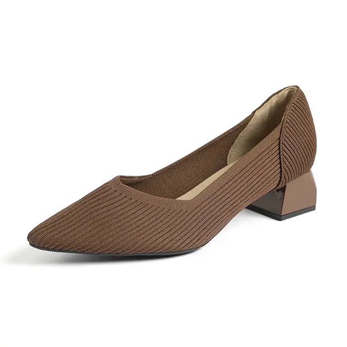 Chaussures décontractées à talons carrés pour femmes