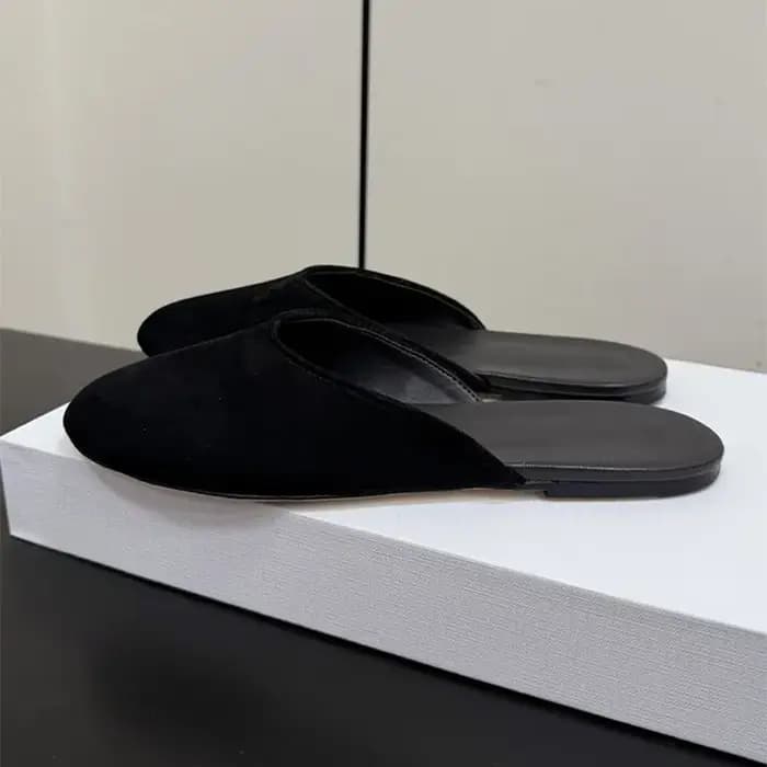 Mules en daim pour femme