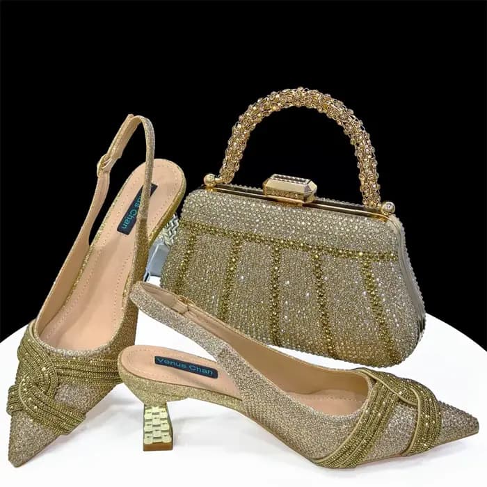 Doershow Dernier Design poumons Mode Style Dames Chaussures avec Sac AssressentiEnsemble 2024 NigWin